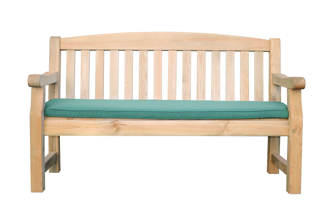 Seat Pad for Emily 3 Seater Bench Green