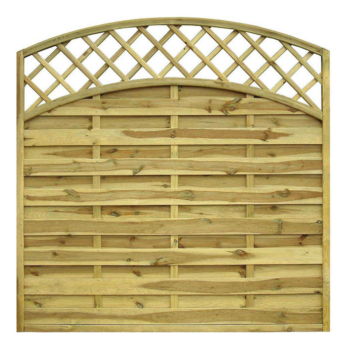 San Remo Bow Top with Trellis Fence Panel
