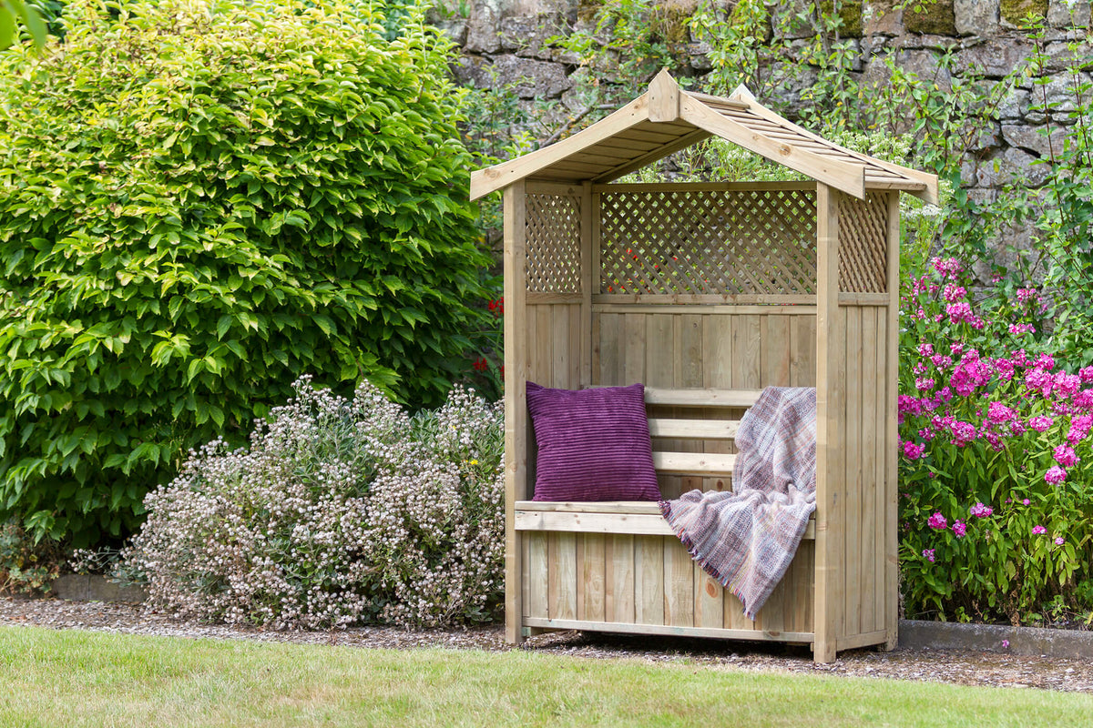 Dorset Arbour (With Storage Box) — Timber Kings
