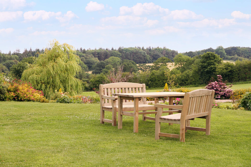 Emily Table and 2 Bench Set