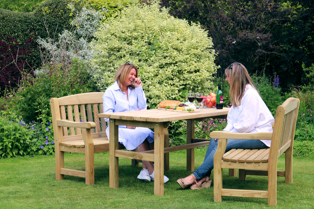 Emily Table and 2 Bench Set