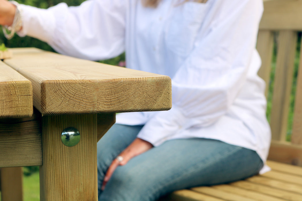 Emily Table and 2 Bench Set