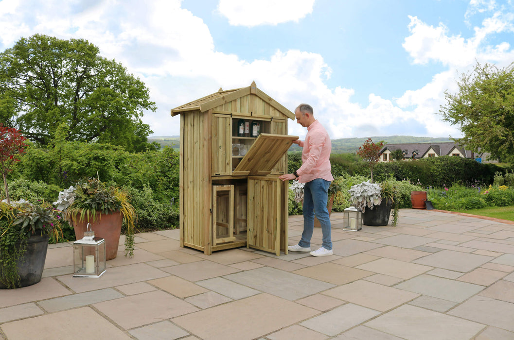 Garden Bar & 2 Stool Set