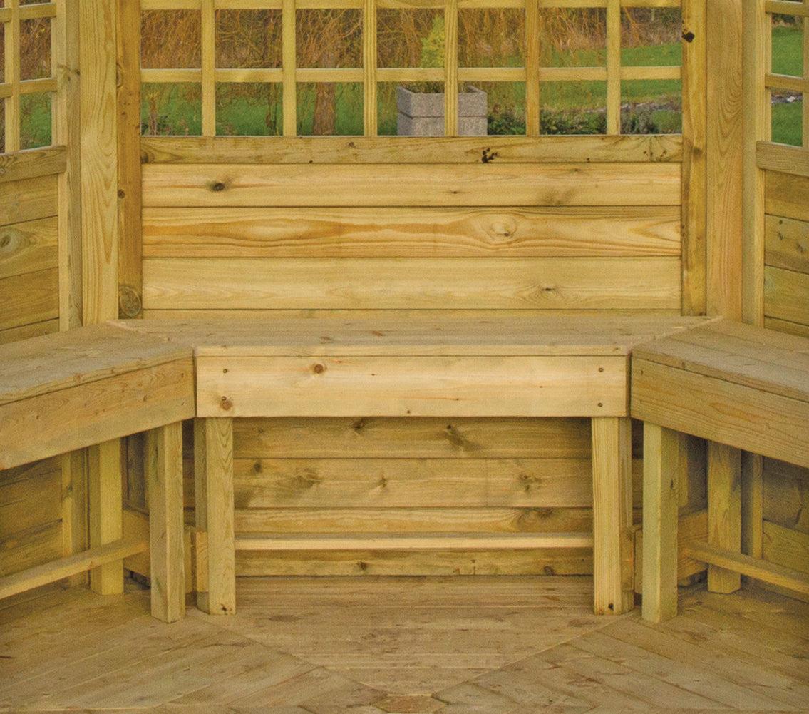 Benches for Gazebo (Set of 3) — Timber Kings
