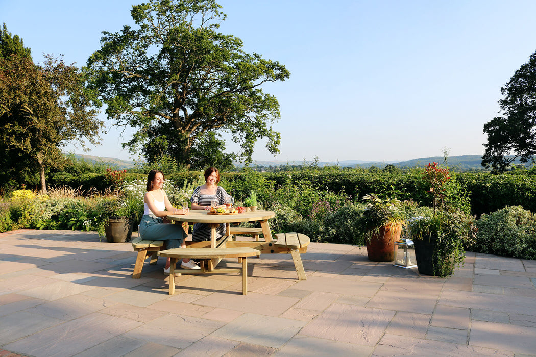 Rose Round Picnic Table