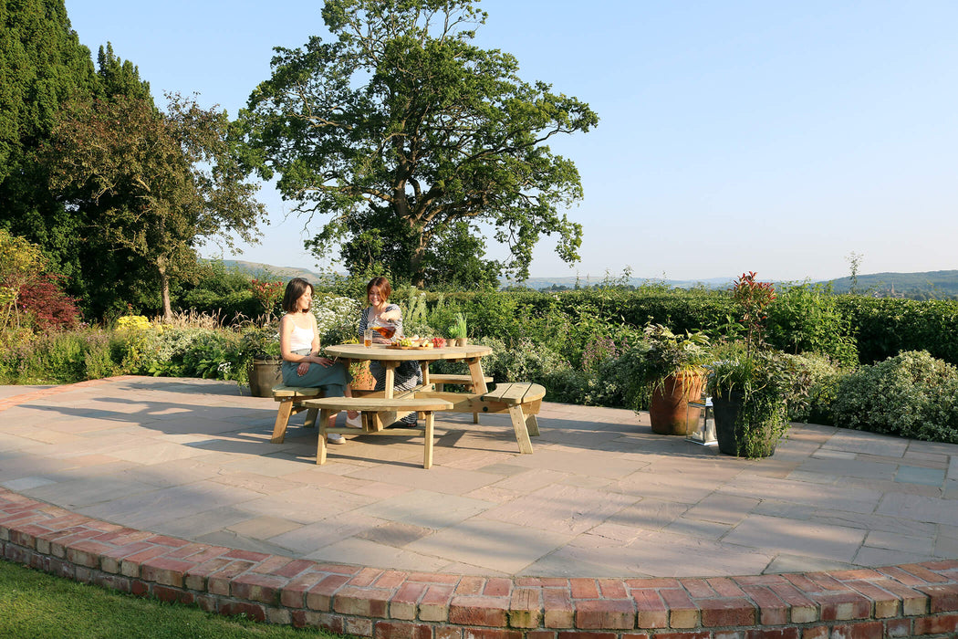 Rose Round Picnic Table