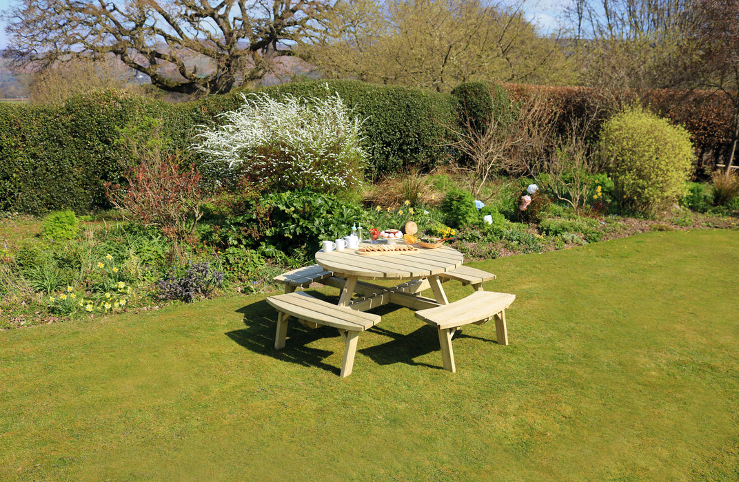 Rose Round Picnic Table