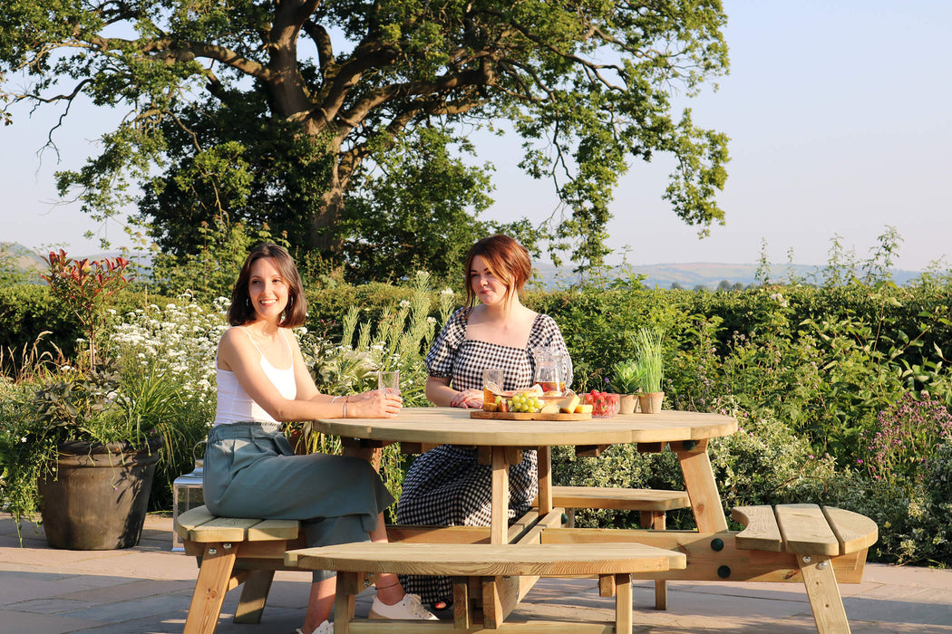 Rose Round Picnic Table