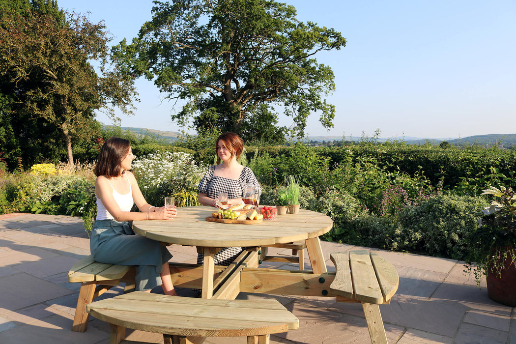 Rose Round Picnic Table