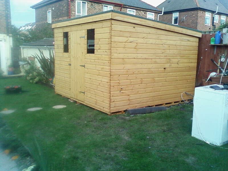 Tanalised Pent Shed