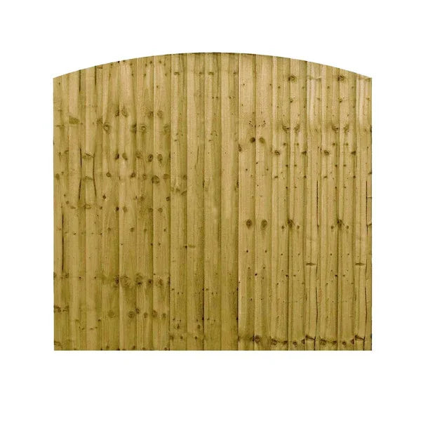 Traditional Arched Feather Edge Fence Panel (Heavy Duty)