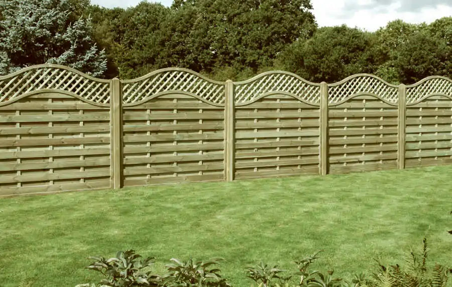 Omega Lattice Top Fence Panels