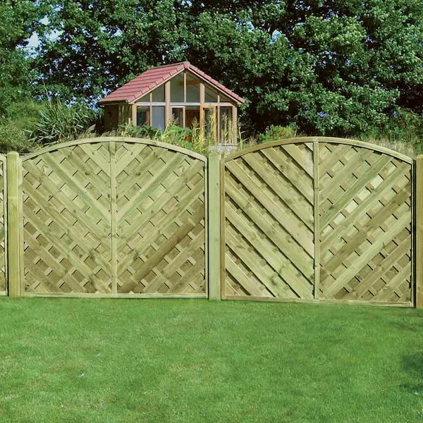 V-Arched Fence Panels